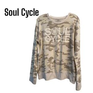 SoulCycle Camo Long Sleeve Sweatshirt L
